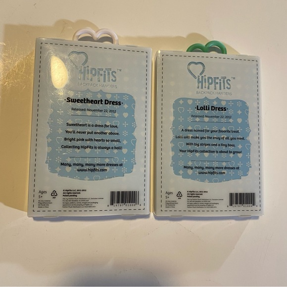 Hipfits backpack fob, pair of 2 NIP, soft and squishy. Soothing to hold - Picture 2 of 3